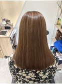 60代/美髪矯正ストレートロング/M3Dカラー【新宿】