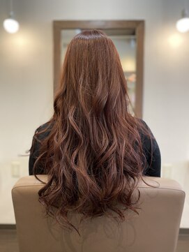 ミュウ(Private hair salon Miu) ピンクベージュカラー