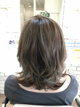 マイロヘアー 外ハネミディ