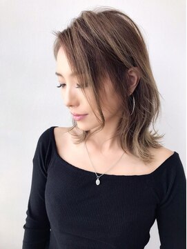 トータルビューティーハウス フラップ ミチ 野田店(total beauty house flap MICHI) ウルフミディ×バレイヤージュ