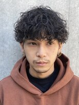 フィフス(fifth) ツイストスパイラルパーマツーブロックメンズマッシュ