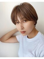 ノンダメージサロン ステラバイボヌール(Stella by Bonheur)&nbsp;stylist大山）シースルーショート◎くすみベージュ