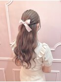 お姫様ハーフアップ お姉さん系巻ver