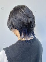 カリーナコークス 原宿 渋谷(Carina COKETH) インナーカラー/ブルー/ケアブリーチ/オージュア/ウルフカット