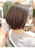 【lien.ai】ひし形ショートボブ/小顔/オリーブカラー