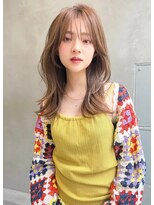 liberte銀座 大人可愛い透明感ベージュ×韓国風レイヤー
