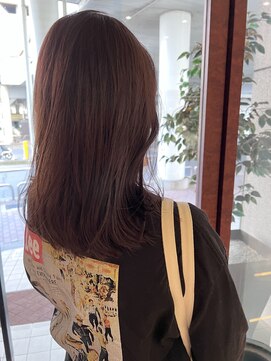 チップタップ 町田店(tip top) ぷつっとミディアム×ピンクカラー