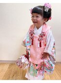《直方／着付け》七五三ヘアセット／着付け