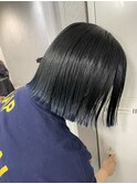 切りっぱなしボブ×エンドカラー