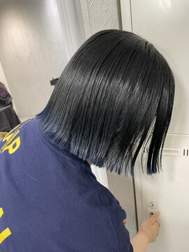 ヌーヴェル(nouvelle) 切りっぱなしボブ×エンドカラー