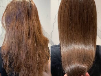 アレイズ(a'laise)の写真/ダメージ毛の方必見!髪の状態に合わせたトリートメントで髪の芯から潤いを与え、手触りの良いつやつや髪に*