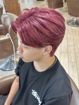 ネオリーブシェリエ 浅草店(Neolive cherie)&nbsp;韓国風センターパート　ピンクヘアー