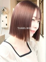 ジィルム(XELM)&nbsp;タッセルボブ×オレンジブラウン【高崎/高崎駅/高崎駅西口】