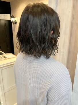 キャアリー(Caary) 福山人気10代20代30代くるっとボブパーマカーキグレージュ秋冬