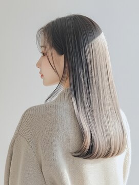 エダ 鎌倉(edA.) 小顔ミディアム#髪質改善#白髪ぼかし#鎌倉#40代#50代#グレージュ