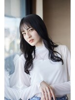 フィズクロップ(fizzcrop) ウェーヴ巻き　シースルーバング　ダークトーン　