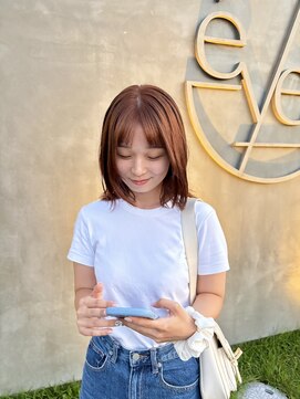 アン アイズ(ann EYES) 【ブリーチなしダブルカラーでオレンジブラウン！】