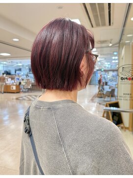 モリオ フロム ロンドン サッポロファクトリー店(morio FROM LONDON) 札幌ボブ 暖色カラー 札幌カラー ボブカラー