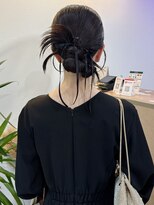 ムード(mood)&nbsp;ヘアセット/カチモリ/編み下ろし/結婚式ヘアセット/まとめ髪