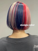 ベレーザ 渋谷(BELEZA)&nbsp;16938ブリーチダブルカラーボブレイヤーカットユニコーンカラー