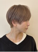 マッシュショート×ミルクティーベージュ☆
