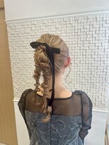 トータルビューティー クレド(TOTAL BEAUTY Credo byHAIR TIME)&nbsp;お呼ばれヘア　ハイトーンあみおろしスタイル