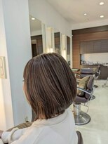 ブルーテーフ(Bleu Terre)&nbsp;盛岡【白髪ぼかしハイライトベージュ】卒業式、入学式おすすめ◎