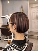 ハイライト　ピンクベージュ
