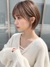 【帰りにお手入れ♪平日16時以降限定】小顔カット+透明感カラー12210→7000