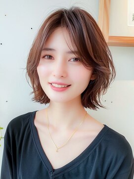 ルーム 大通店(ROOM) 髪質改善カラーモカブラウンくびれ美髪レイヤー透明感秋カラー