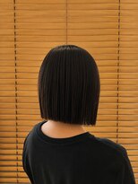 オーガニックエコ 川越(organic+eco) 20代30代/ミニボブ/切りっぱなし/ダークブラウン/秋ヘア