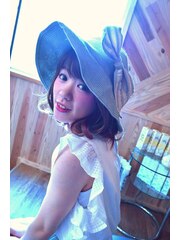 #belle chambre#女優帽のアレンジ☆