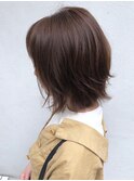 ナチュラルブラウン_くせ毛風,ヘアアレンジ,クラシカル