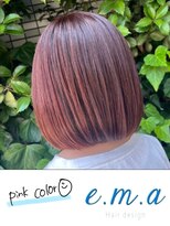 エマヘアデザイン(e.m.a Hair design) ピンクカラー