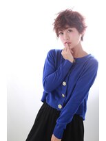 レトロテイスト＿丸みコンパクトショート＿ベージュ［東陽町］