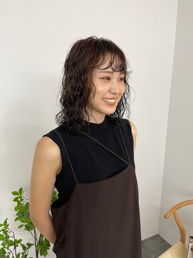ディッシィ 立川(D'ICI) 《SAYAKA》ミディアムヘア × くるくるパーマ