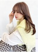 〇韓国ヘア 顔まわりレイヤー 透明感カラー