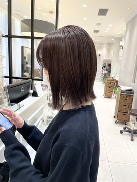 ネオリーブギンザ 銀座店(Neolive GINZA) 暖色艶カラー　ナチュラルストレートスタイル