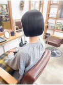 髪質改善ストレートのボブ