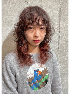 マグノリア(MAGNOLIA) ブリーチパーマ/ウルフパーマ/オレンジカラー/セクションカラー