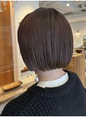 〔mist〕切りっぱなしボブ/ショートボブ/グレージュ/金沢文庫