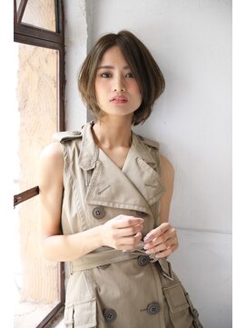 ボーテコンシェル 錦糸町(beaute concier) アッシュベージュひし形ショート【錦糸町 beaute concier】