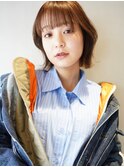 くびれボブ/切りっぱなし/結べるボブ