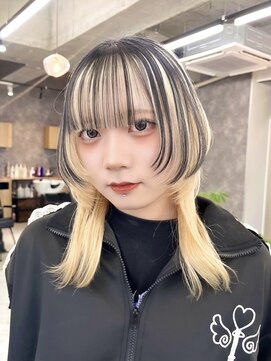 リル 溝の口(LiL) ウルフカット × アンブレラカラー/溝の口/レイヤーカット