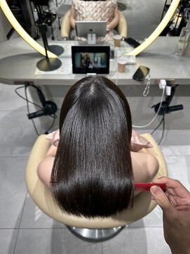 ロンドミラー 博多店(Lond Mirror) 小顔に見せるヘア/ワンレン/ボブウルフ/ネビージュ/黒髪カタログ