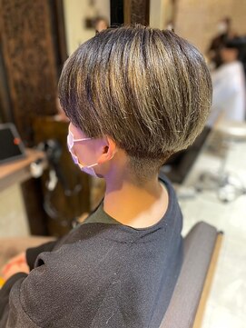 ヘアリゾート粋 ティガ 池袋店(tiga) ハンサムショート/ハイライト/ベージュ