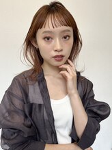 ロエム(Loem) 【sachi】ミディアムフェイスレイヤー顔まわりカット