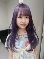 ベレーザシェルト(Beleza scelto) 15326ブリーチ&ダブルカラーレイヤーラベンダーグレーパープル