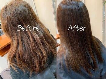 ジェイフォルテ 廿日市店(J forte)の写真/クセ・広がりが気になる方にオススメ！髪質改善と同時に叶える自然なストレートで憧れの艶髪に♪