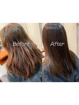 クセ・広がりが気になる方にオススメ！髪質改善と同時に叶える自然なストレートで憧れの艶髪に♪